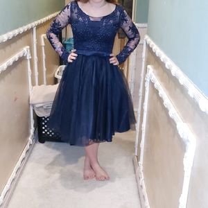 Midnight blue prom dress
